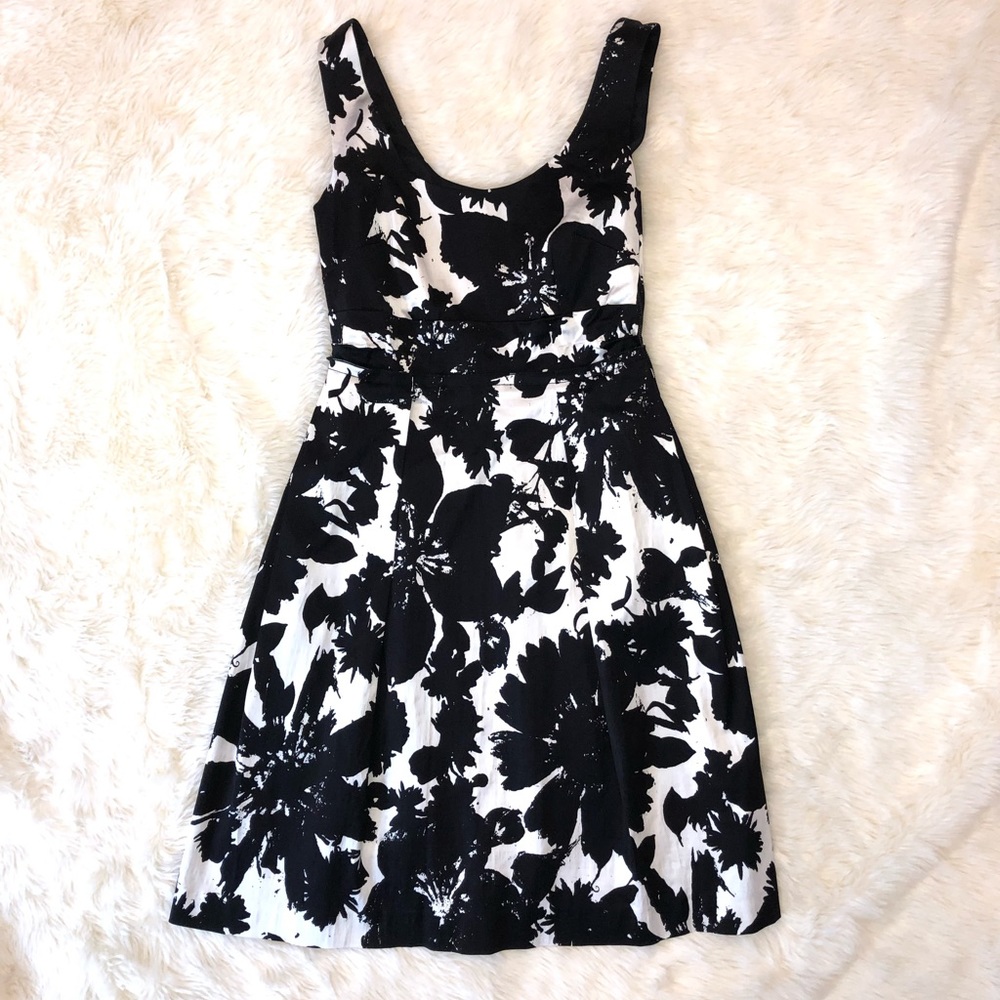 Ann Taylor Black and White Dress